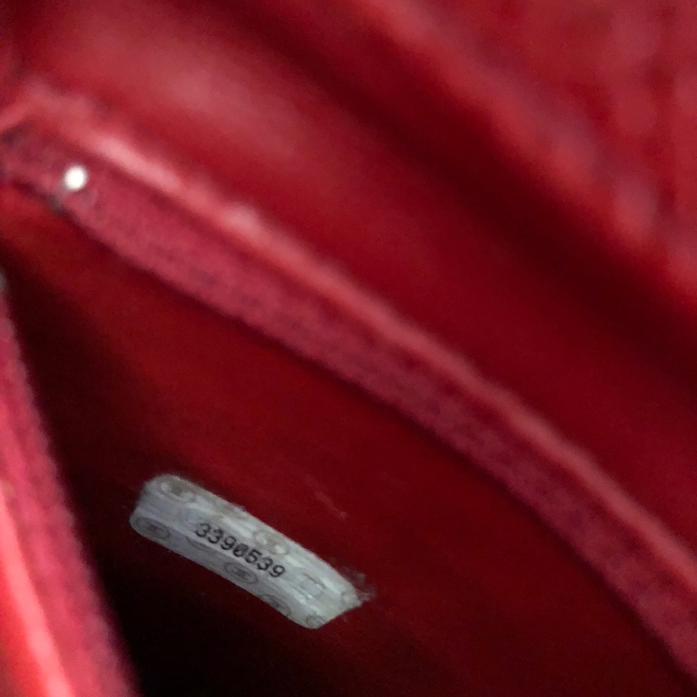 SOLD RARE Vintage Red Caviar Messenger Bag Gold HW - Picture 15 of 16